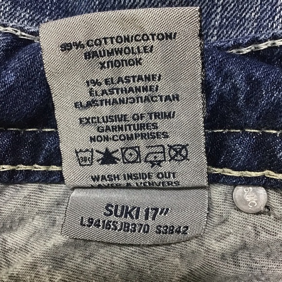 Silver Suki 17” Jeans Dark Blue Straight Women's Jeans - Picture 9 of 14